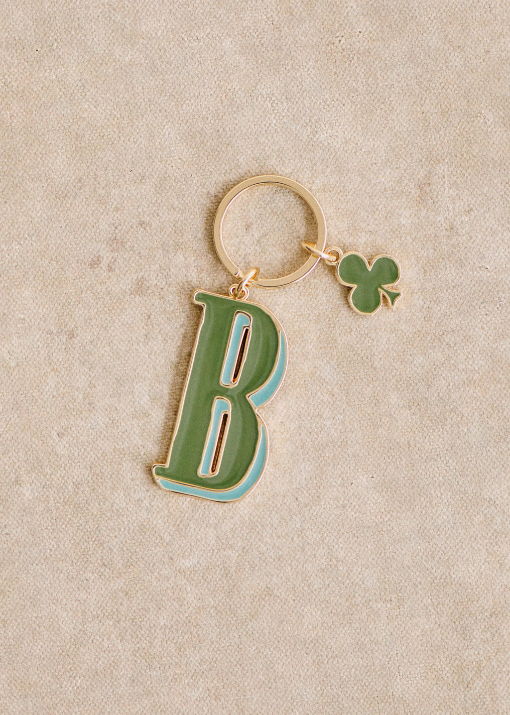 Porte-Clé Abécédaire - Lettre B - Vert