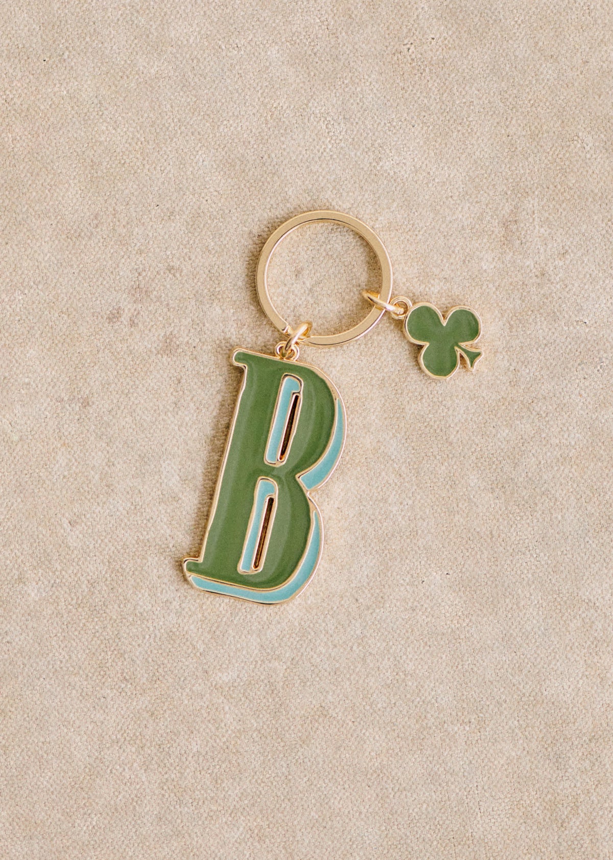 Porte-Clé Abécédaire - Lettre B - Vert