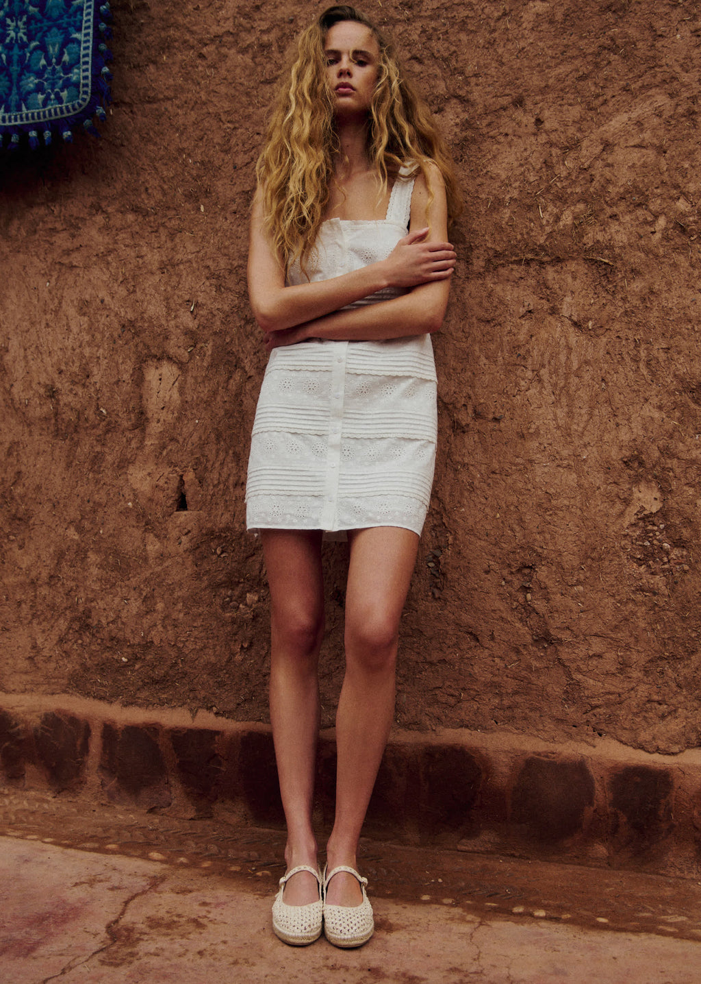 Robe Zelira - Broderie Unie Ecru