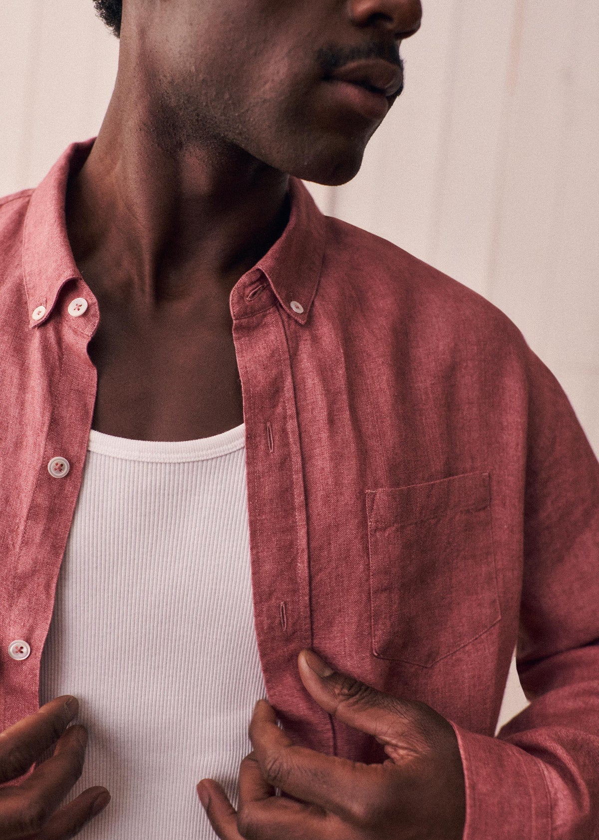 Chemise Charlie Lin - Rose Ancien Chiné