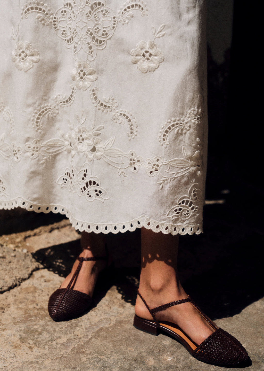 Jupe Noa - Broderie Placée Ecru