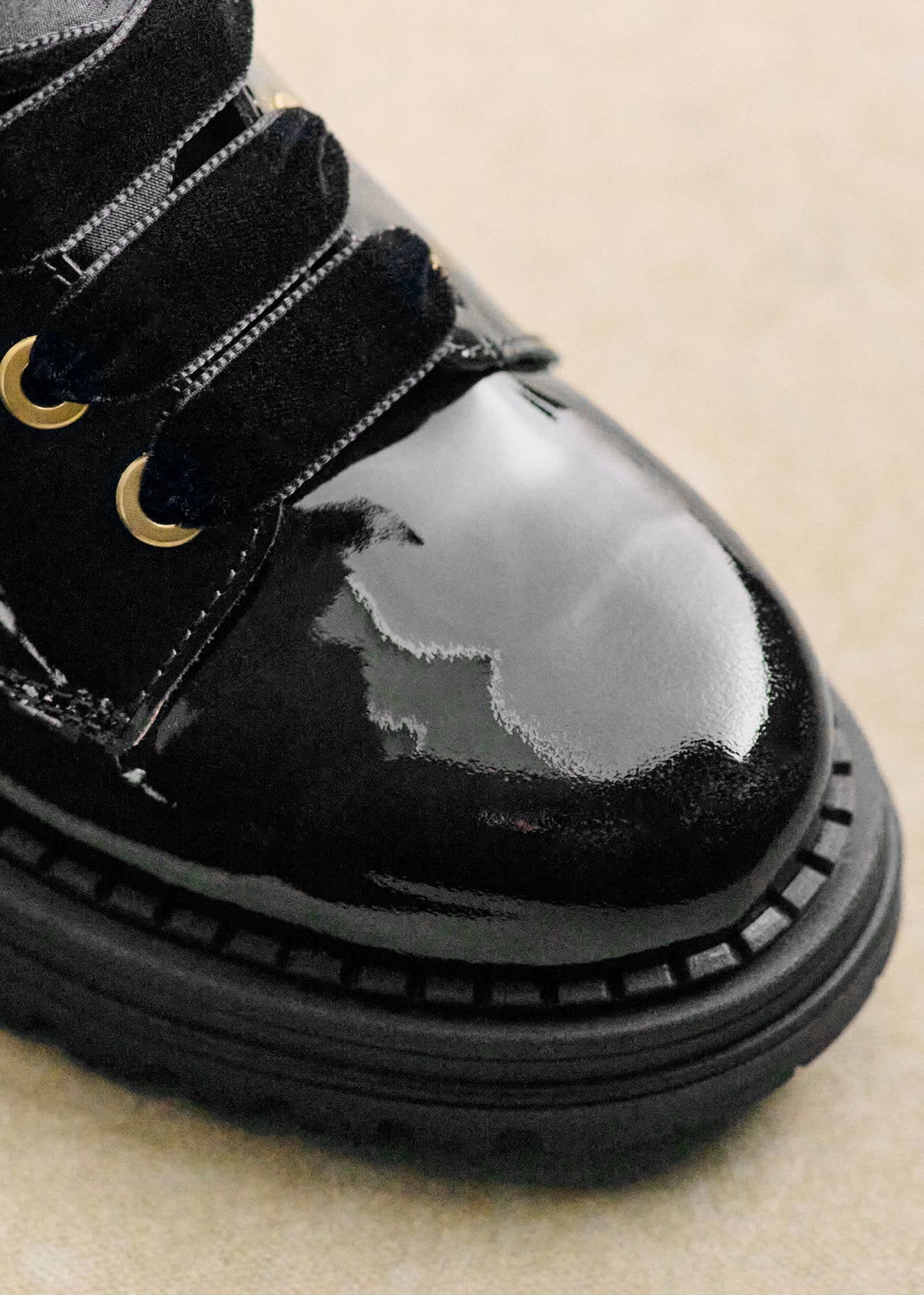 Bottines Low Niels - Noir Vernis