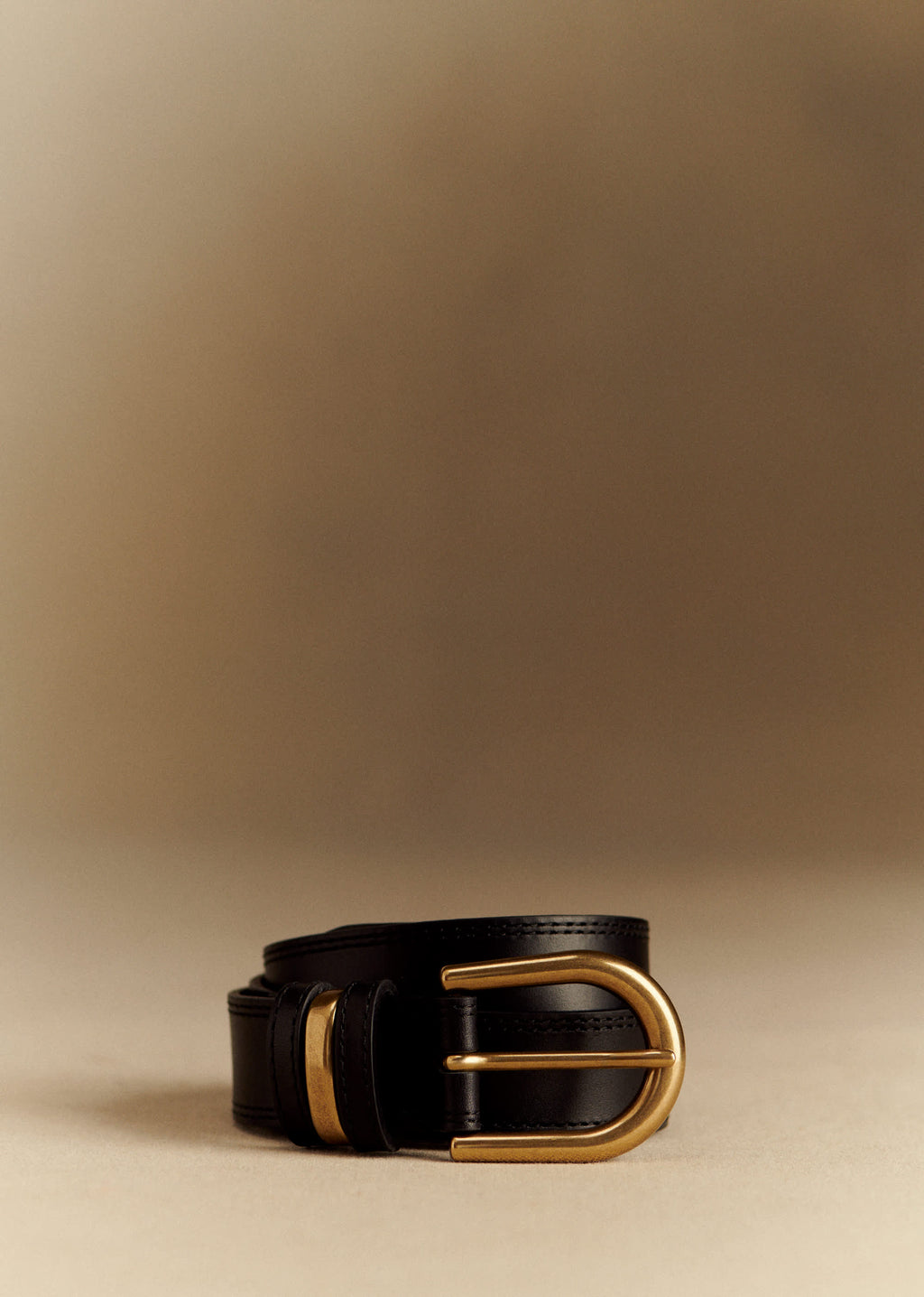 Ceinture Taylor - Noir Lisse Héritage