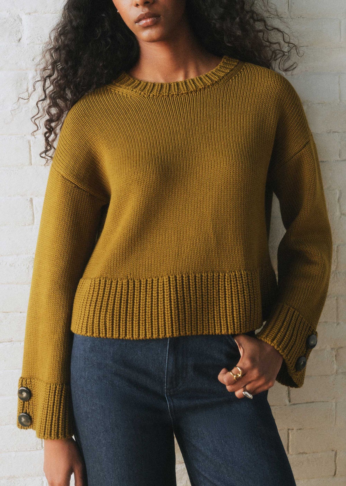 Pull Marin - Vert Olive