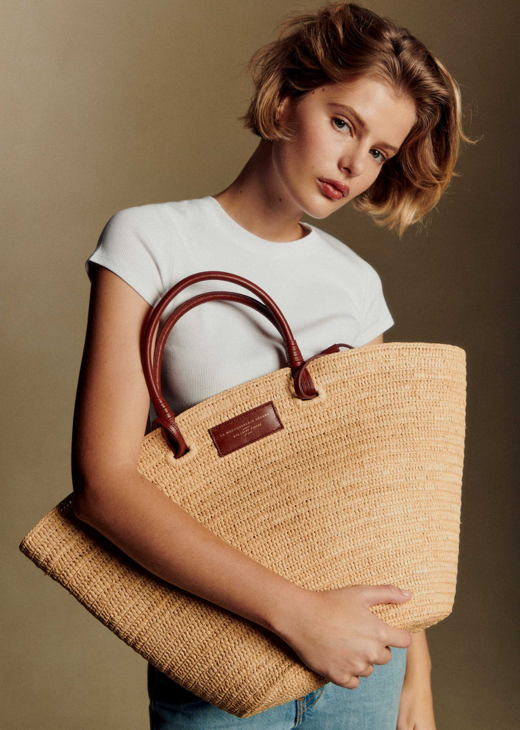 Panier Maxi Justine - Raphia Naturel
