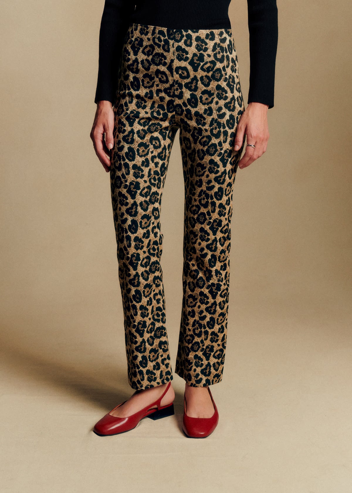 Pantalon Ciara - Jacquard Leopard