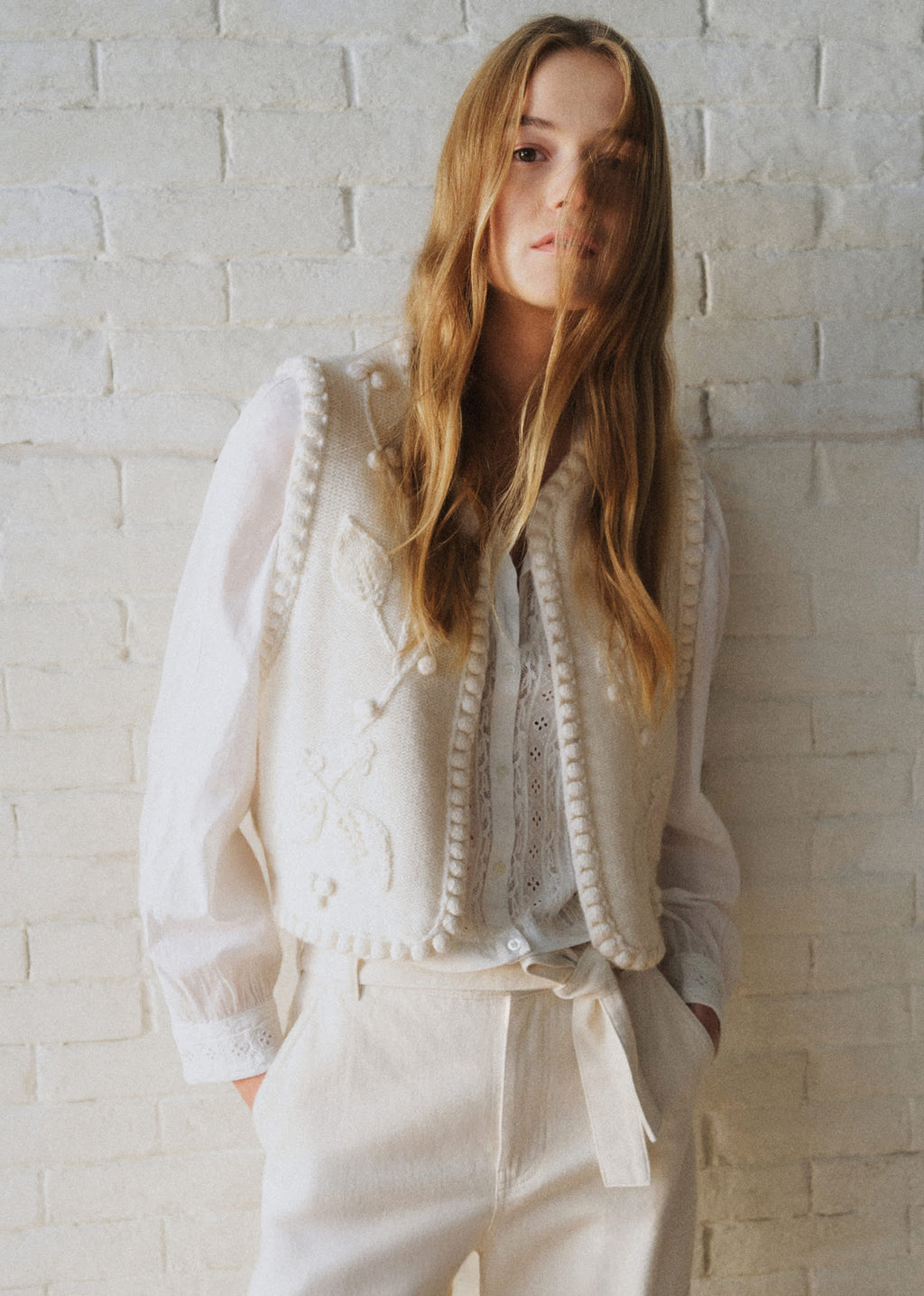 Gilet Nate - Sézane X Sea NY - Ecru