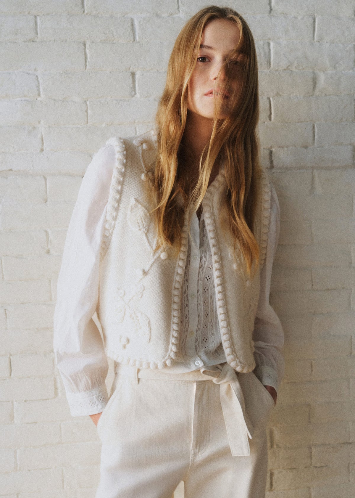 Gilet Nate - Sézane X Sea NY - Ecru