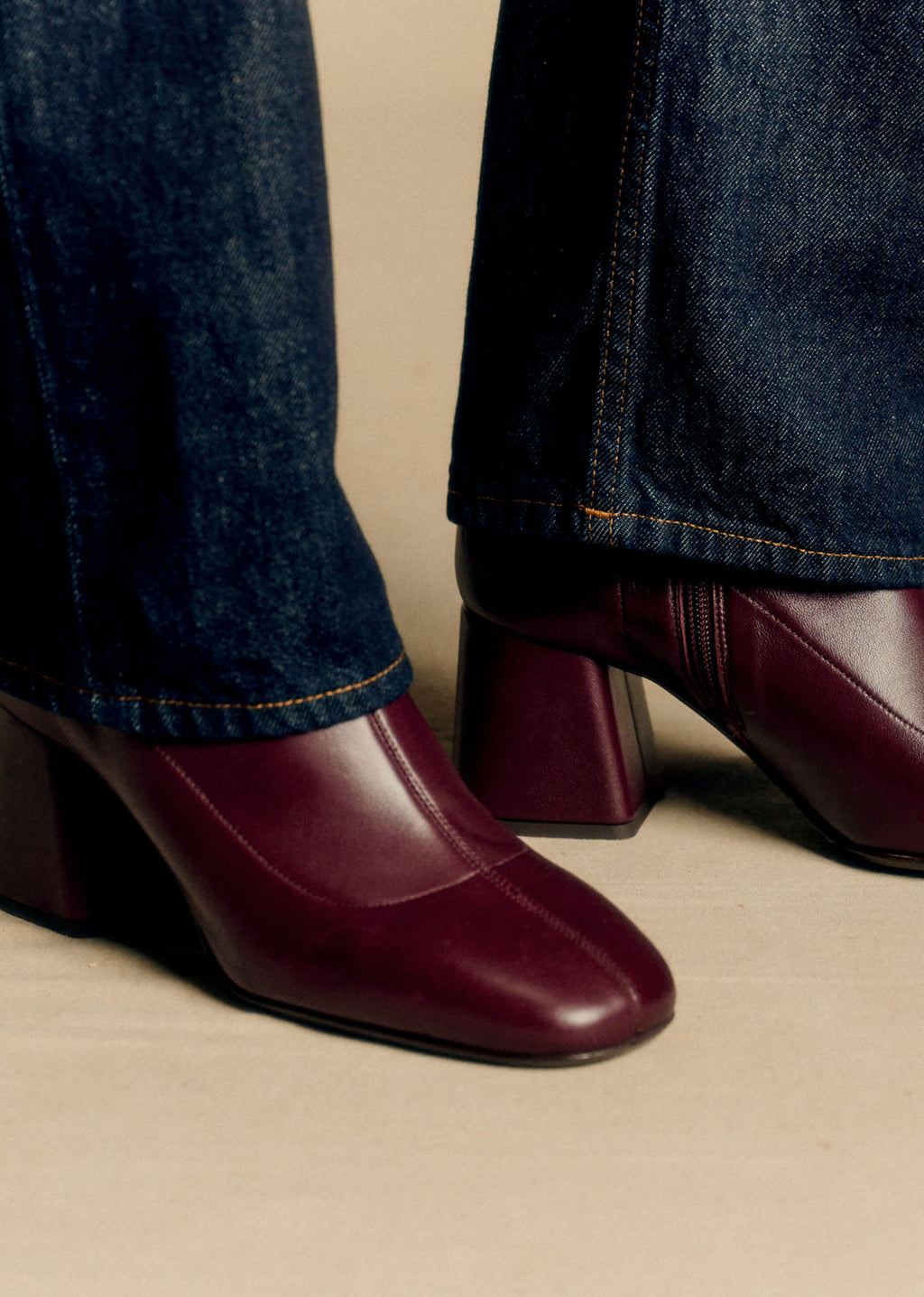 Bottines Aline - Bordeaux Lisse