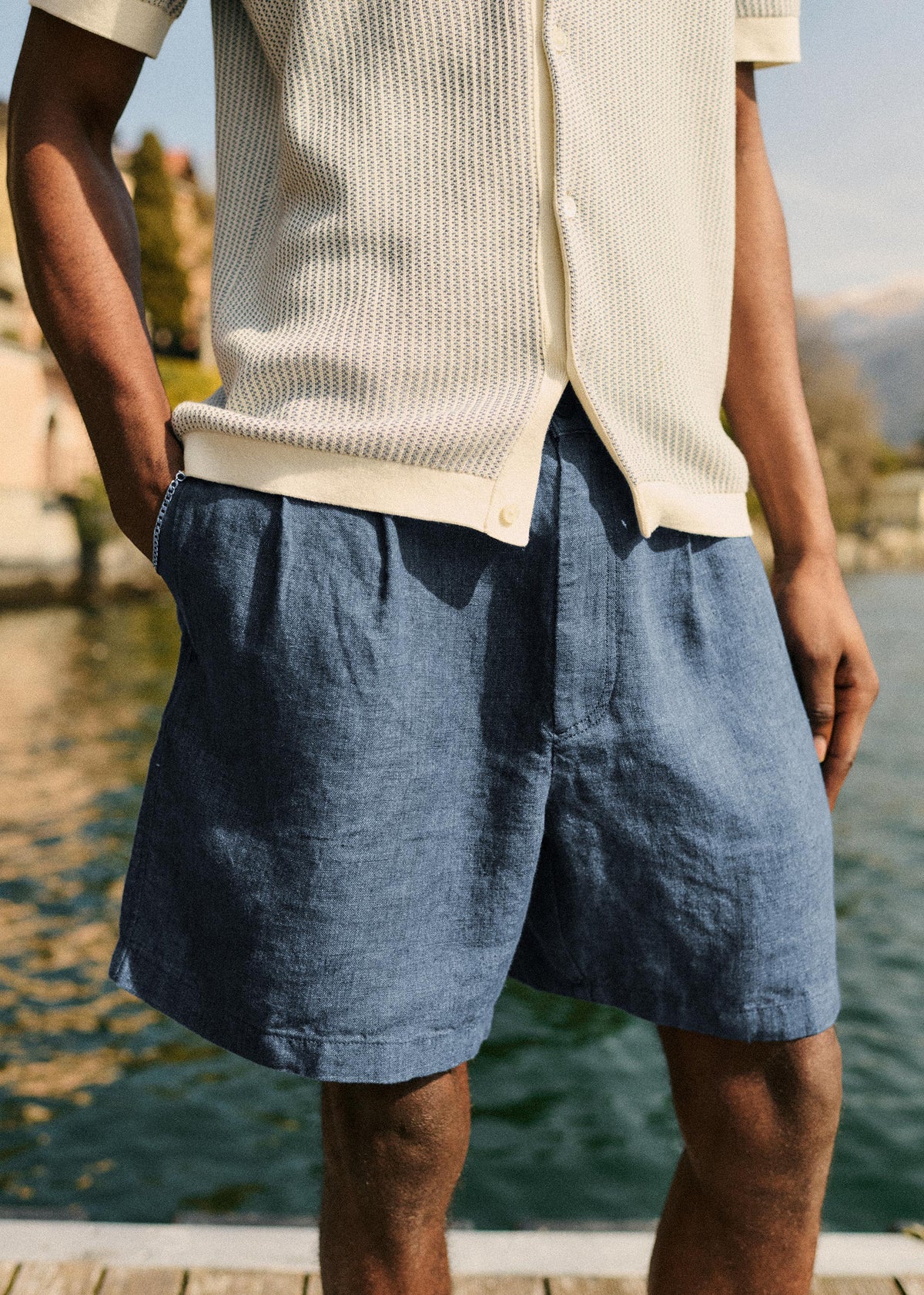 Short Jared - Bleu Chiné