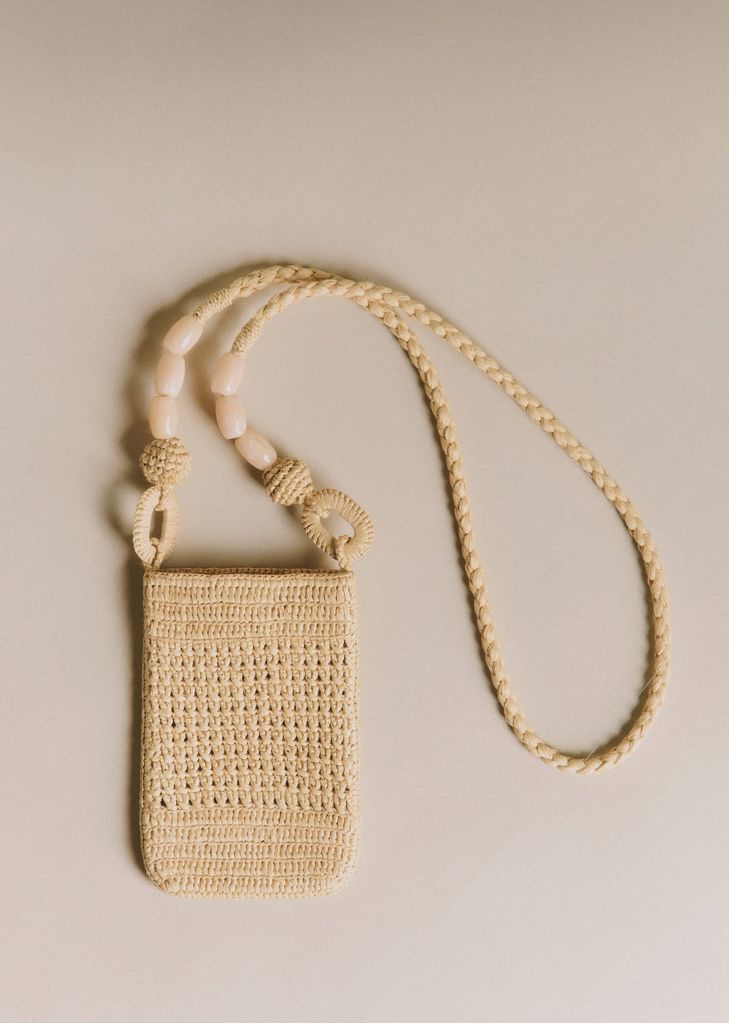 Pochette Tasha - Raphia Naturel Ajouré