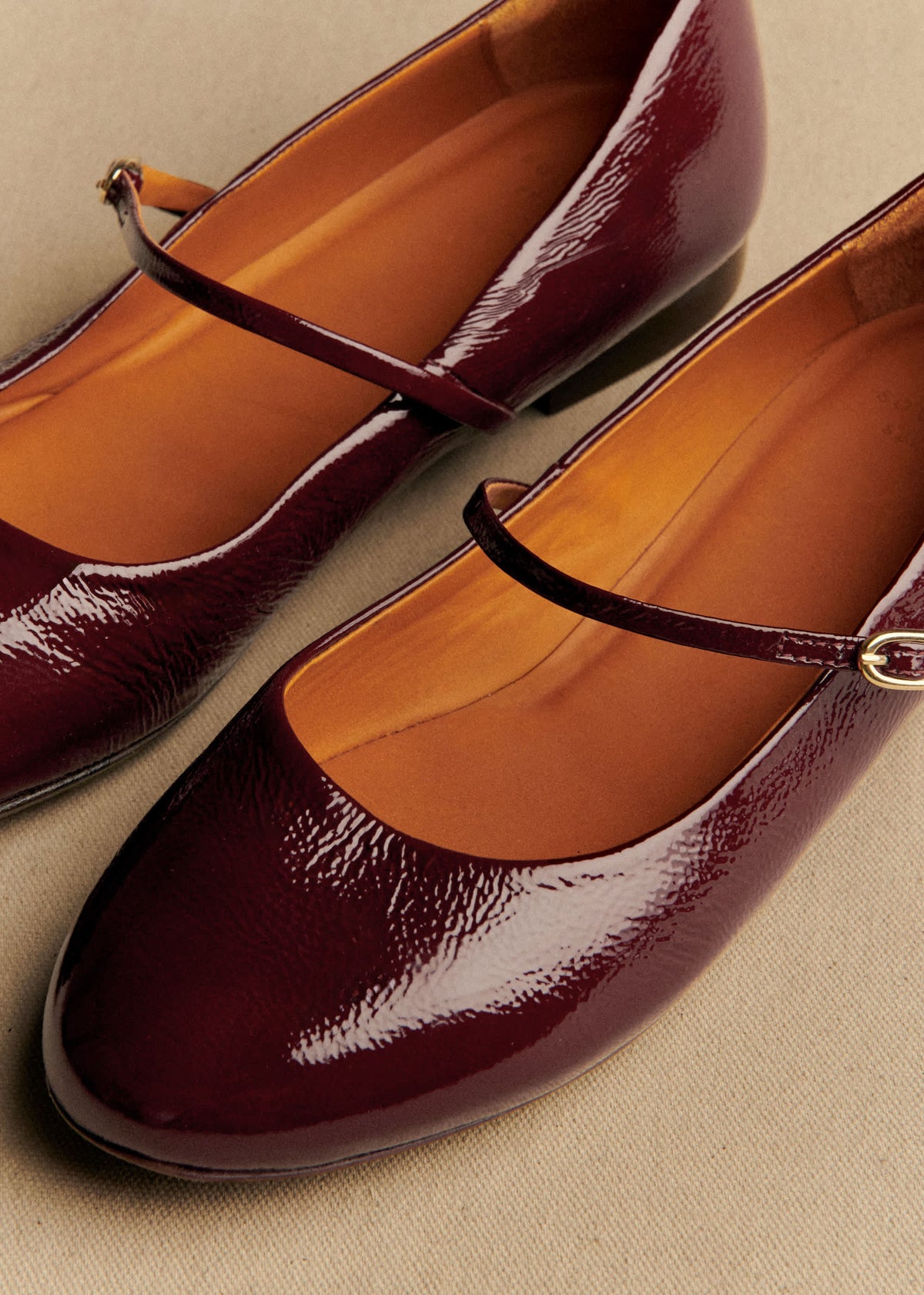Ballerines Low Méline - Pourpre Vernis