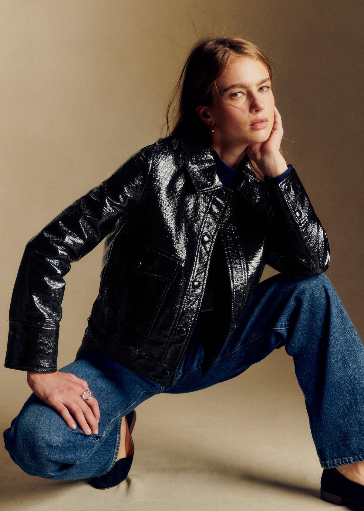 Veste Terry - Vinyle Noir