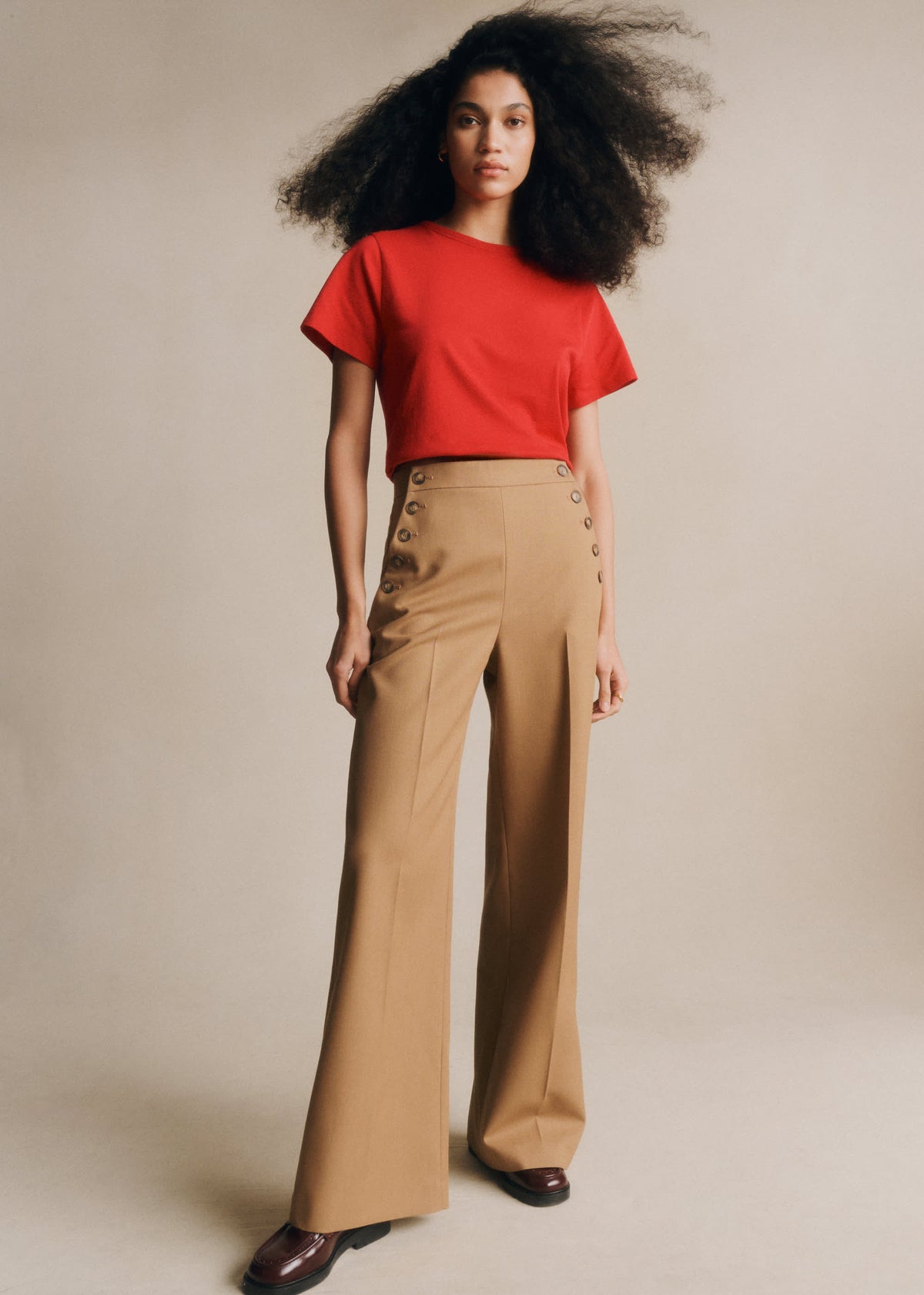 Pantalon Marino - Camel