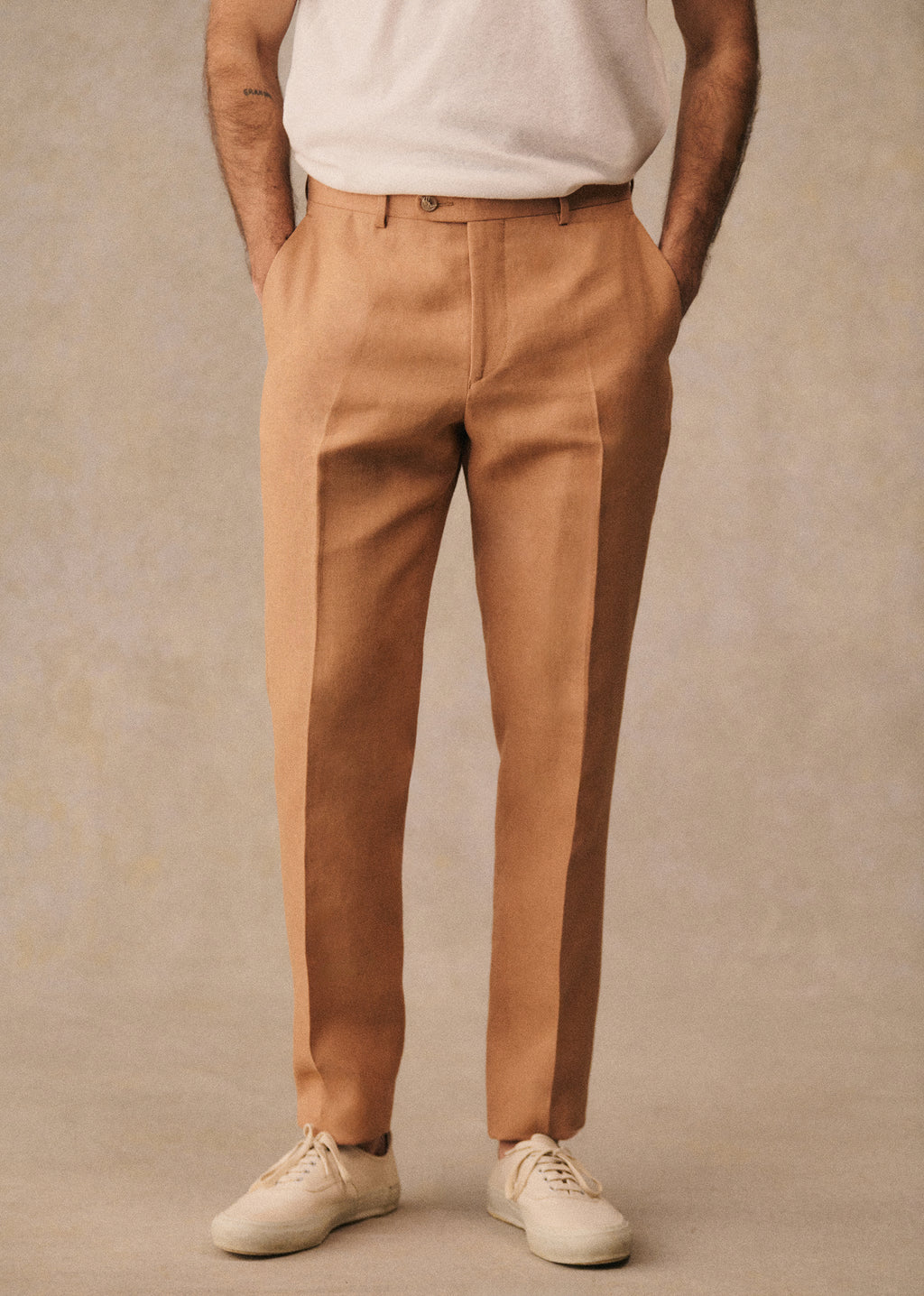 Pantalon Carl Lin - Camel