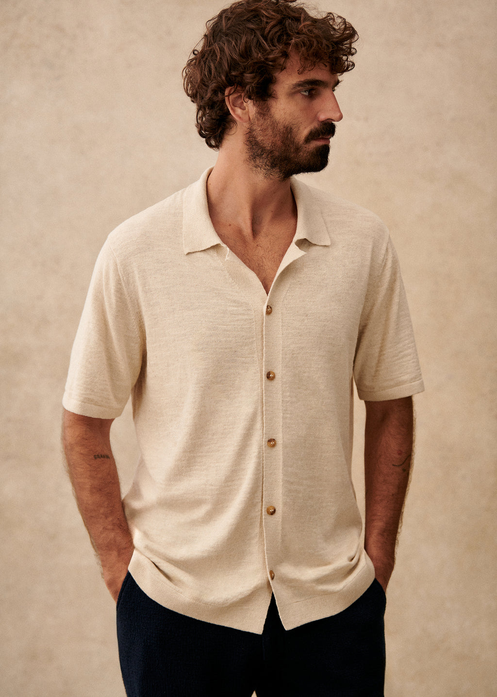Chemise Maille Jonas - Écru