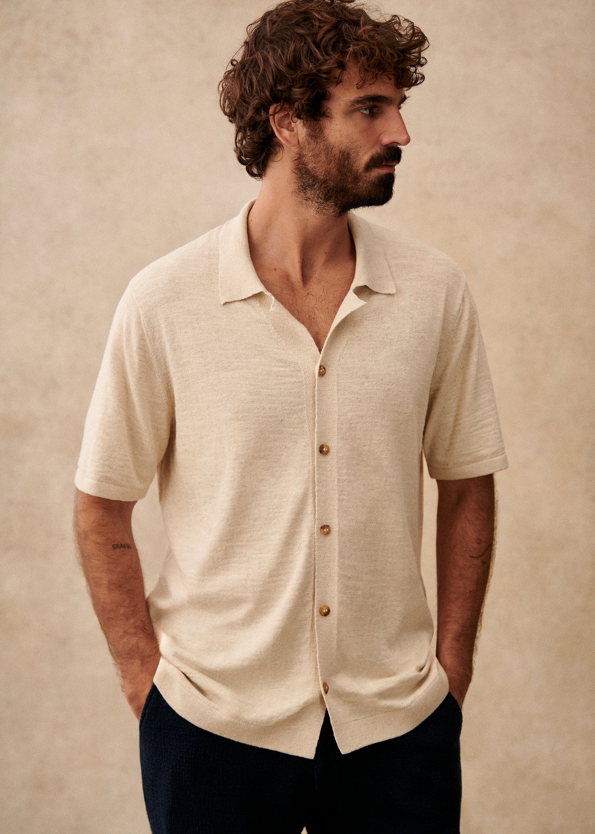 Chemise Maille Jonas - Écru