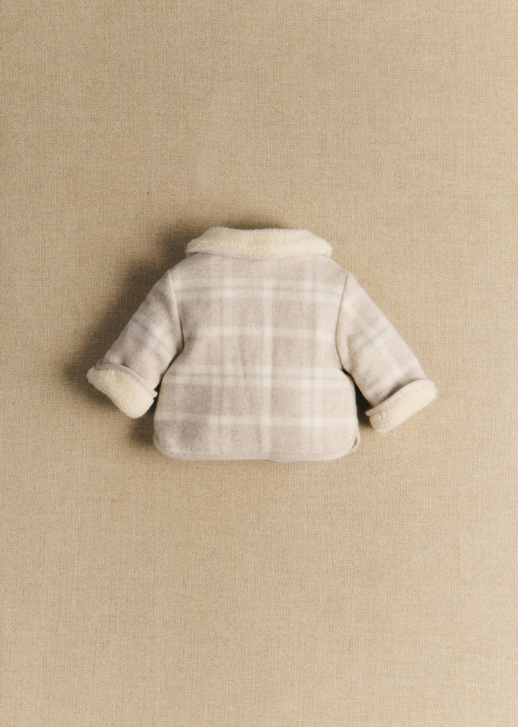Manteau Abel - Carreaux Beige Écru