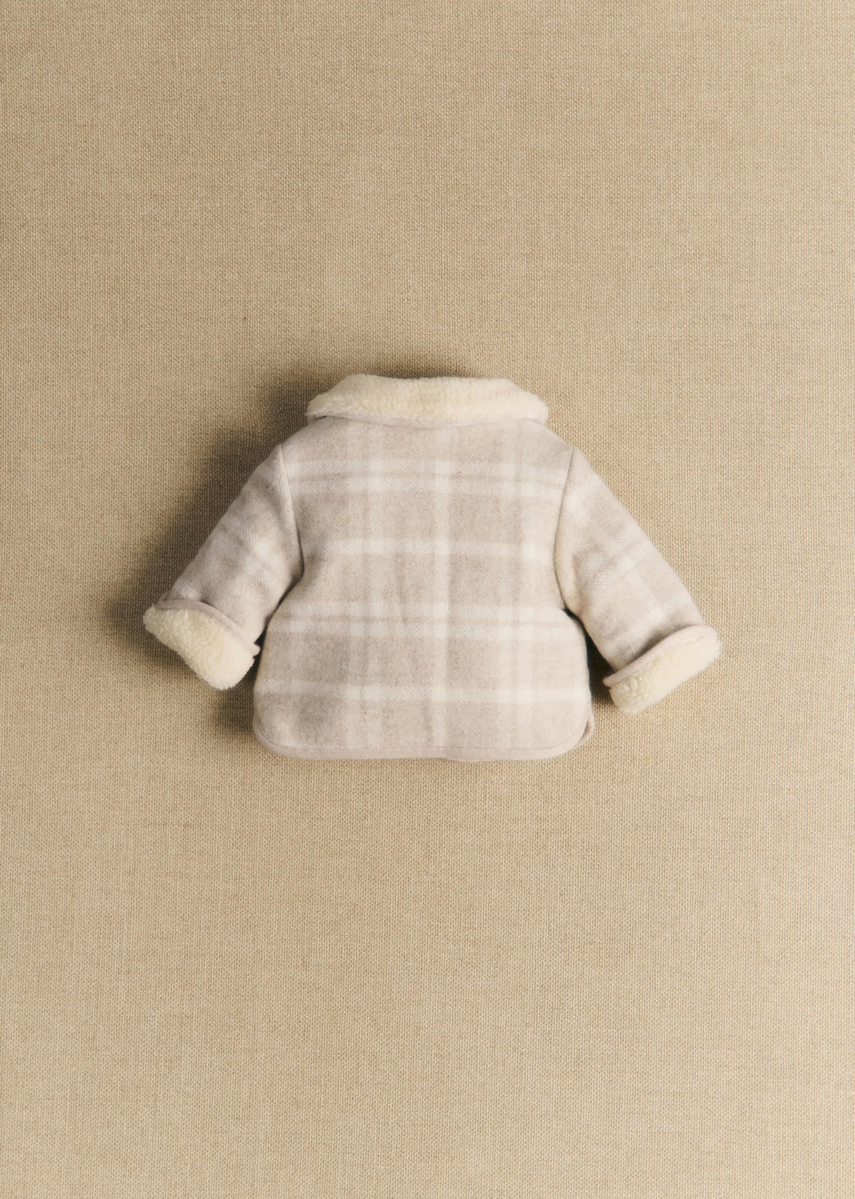 Manteau Abel - Carreaux Beige Écru