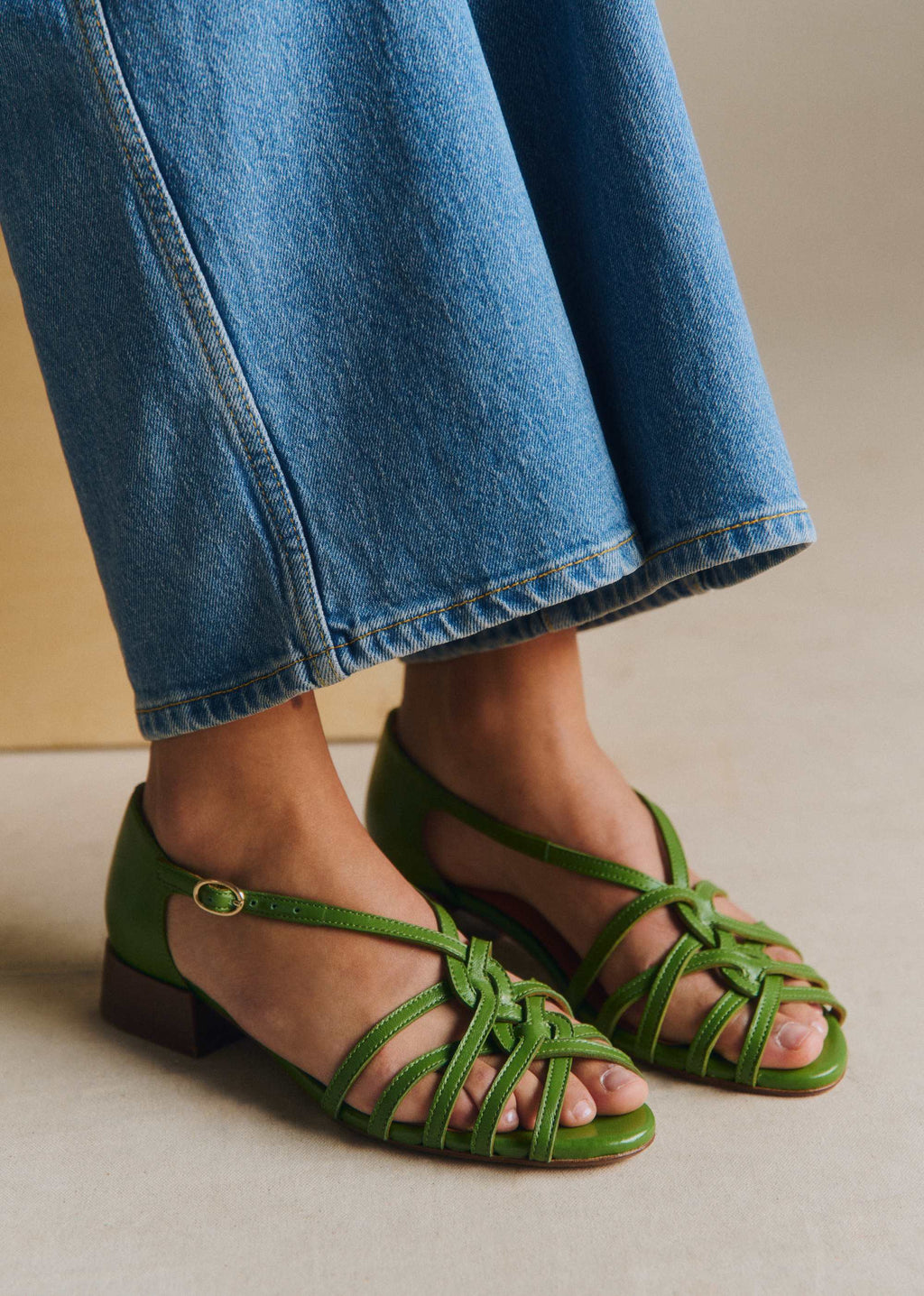 Sandales low Juliette - Vert Brillant