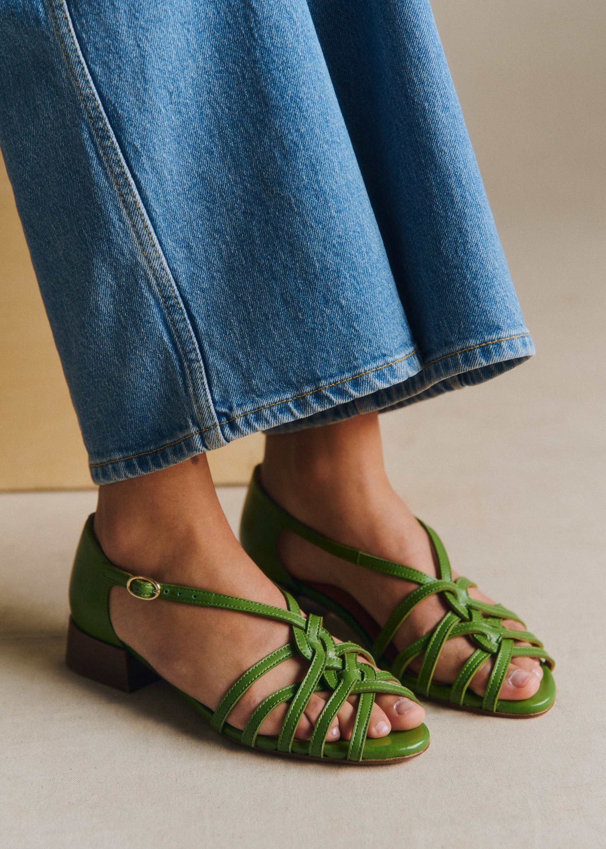 Sandales low Juliette - Vert Brillant