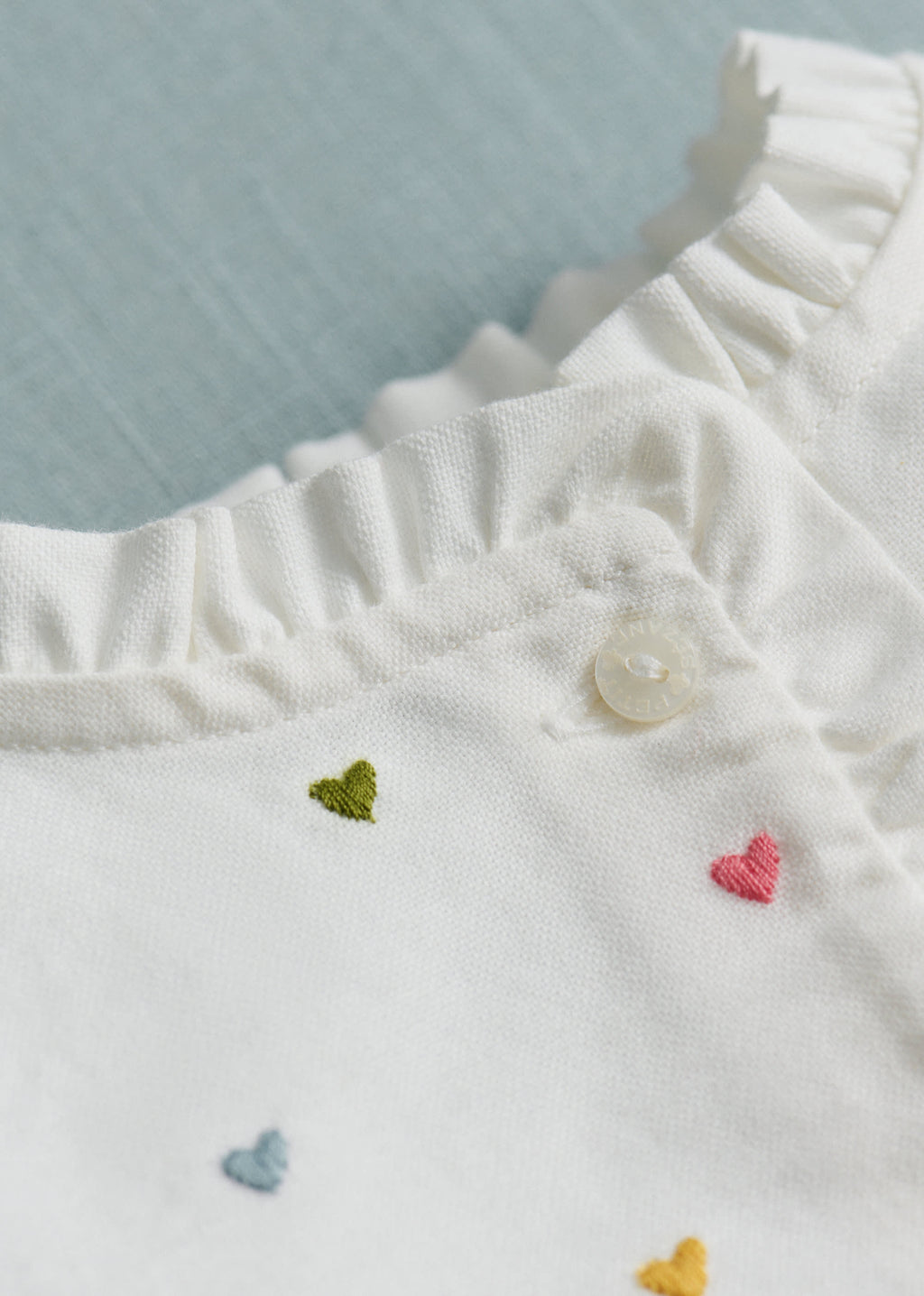Blouse Adeline - Blanc / Broderies Multico