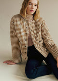 Veste Dakota - Vichy Camel Ecru