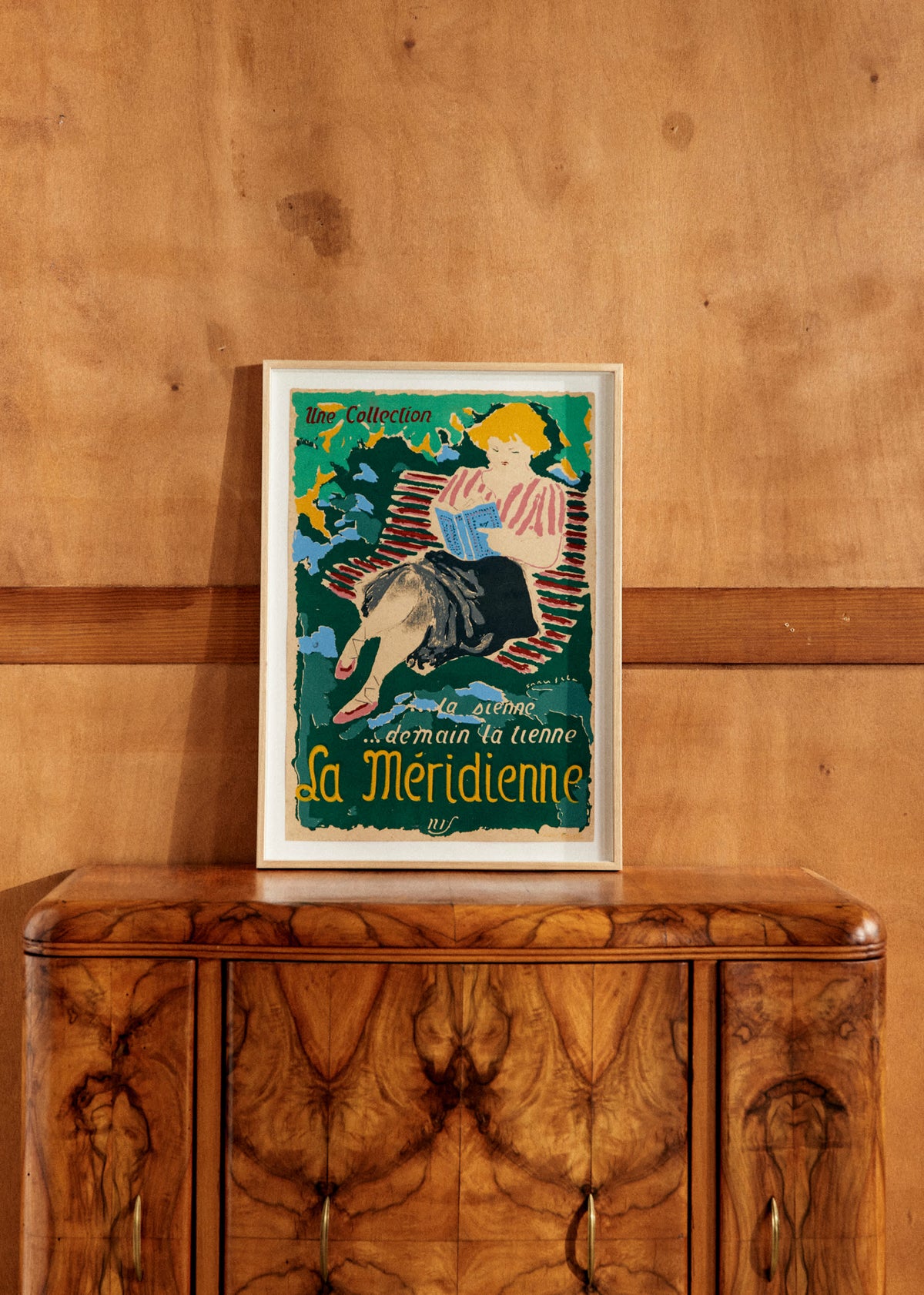 Affiche La méridienne, La nouvelle revue française - 43 x 62 cm