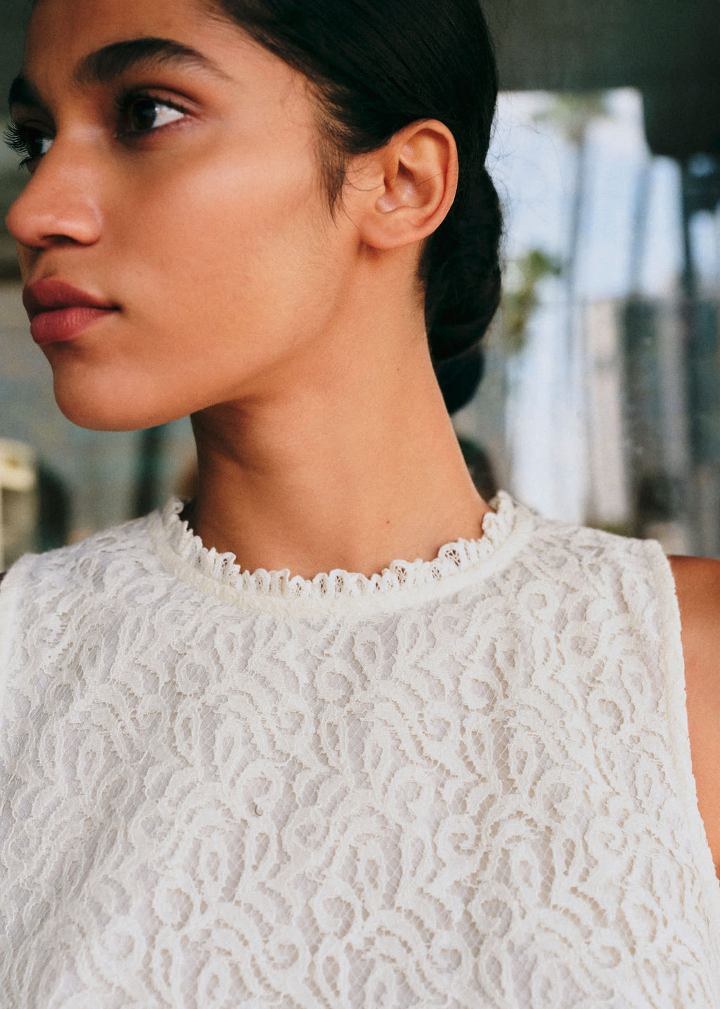 Blouse Celesta - Dentelle Écru