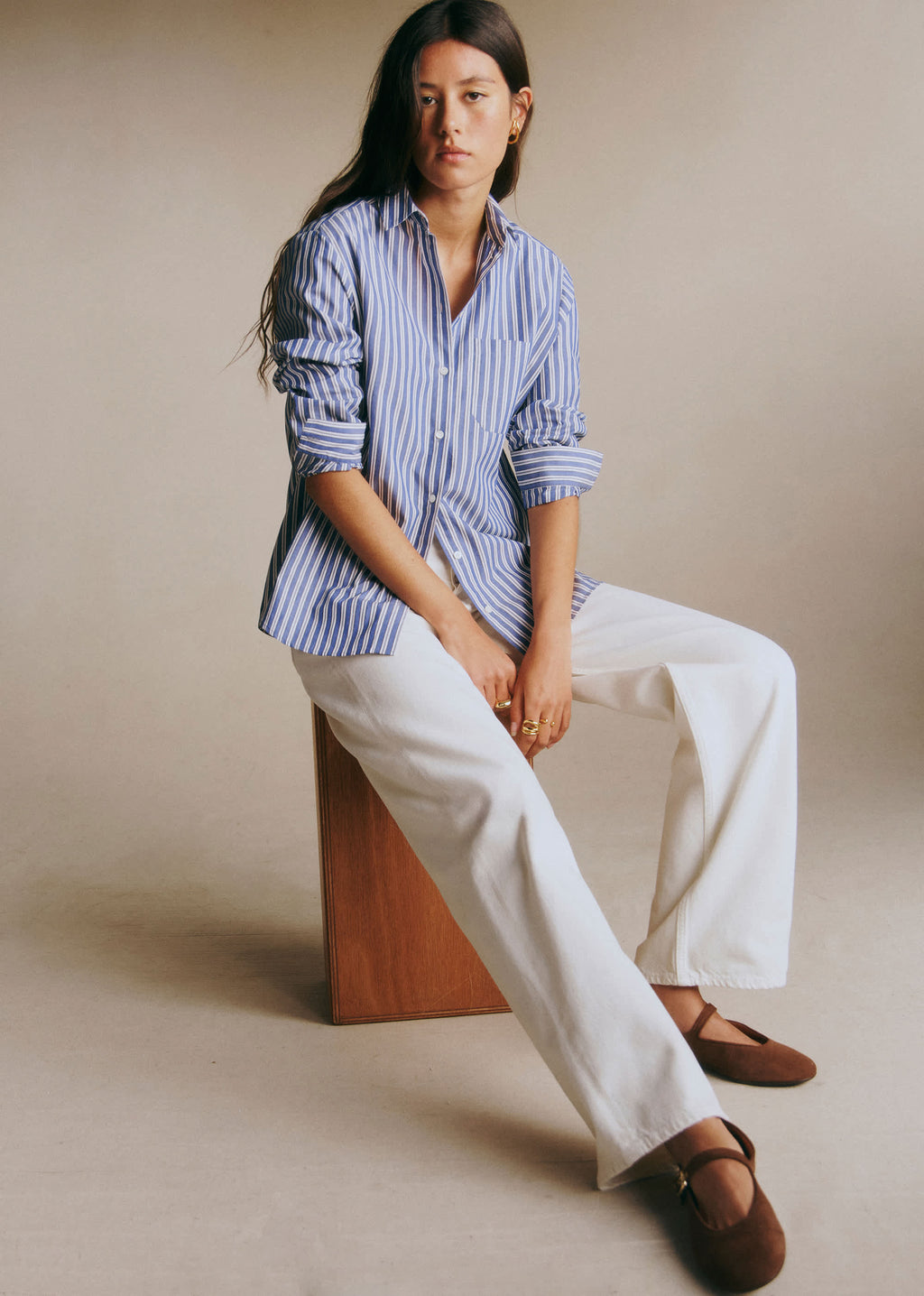 Chemise Max - Rayures Bleu