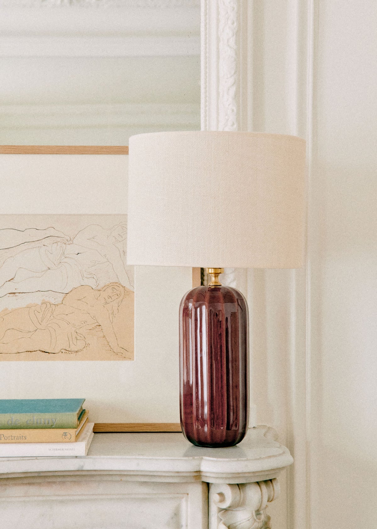 Lampe Traviata - Moka - Abat-jour Dolce - Jute Écru