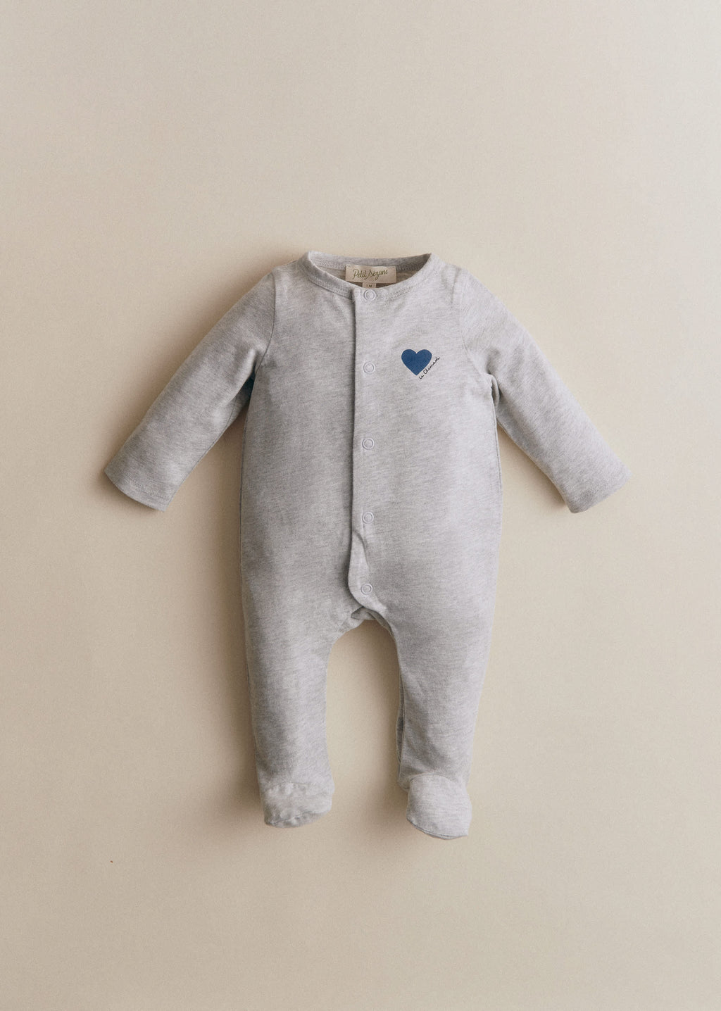 Pyjama La Chamade - Gris Chiné / Indigo