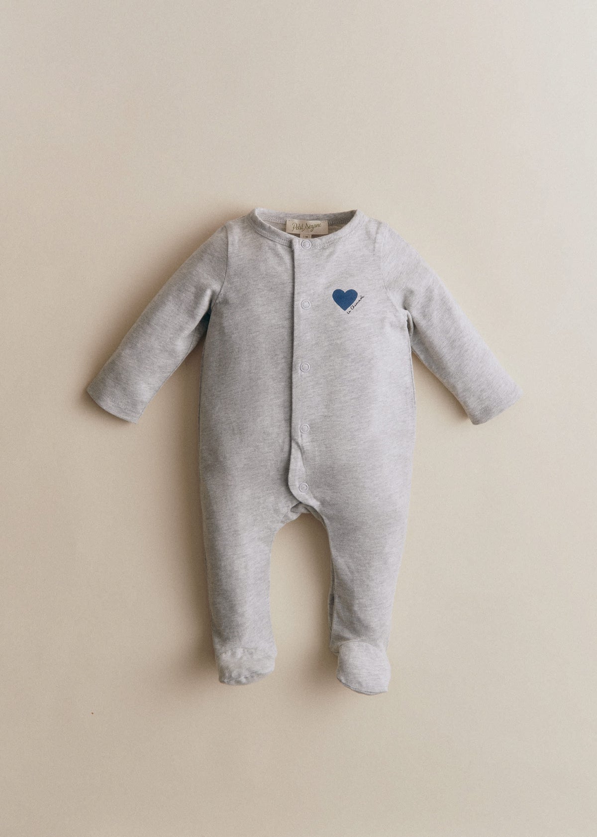 Pyjama La Chamade - Gris Chiné / Indigo