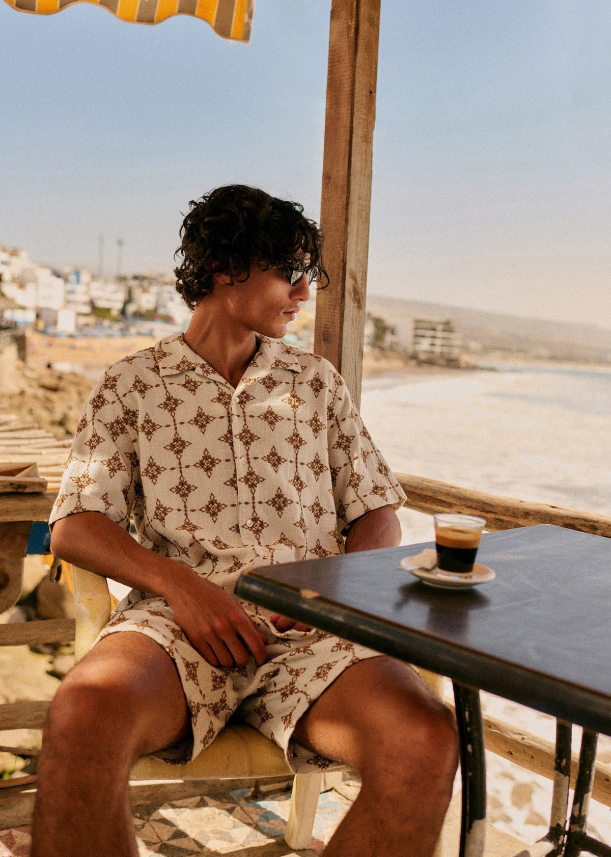 Chemise Holt - Naturel Broderie Camel