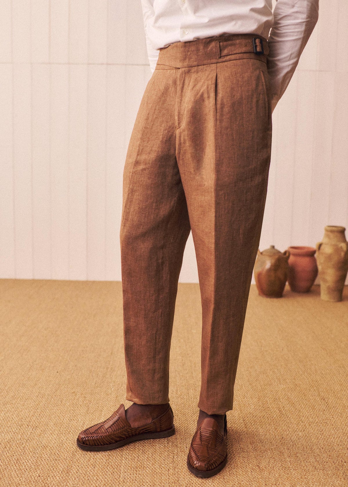 Pantalon Terence - Camel Chiné