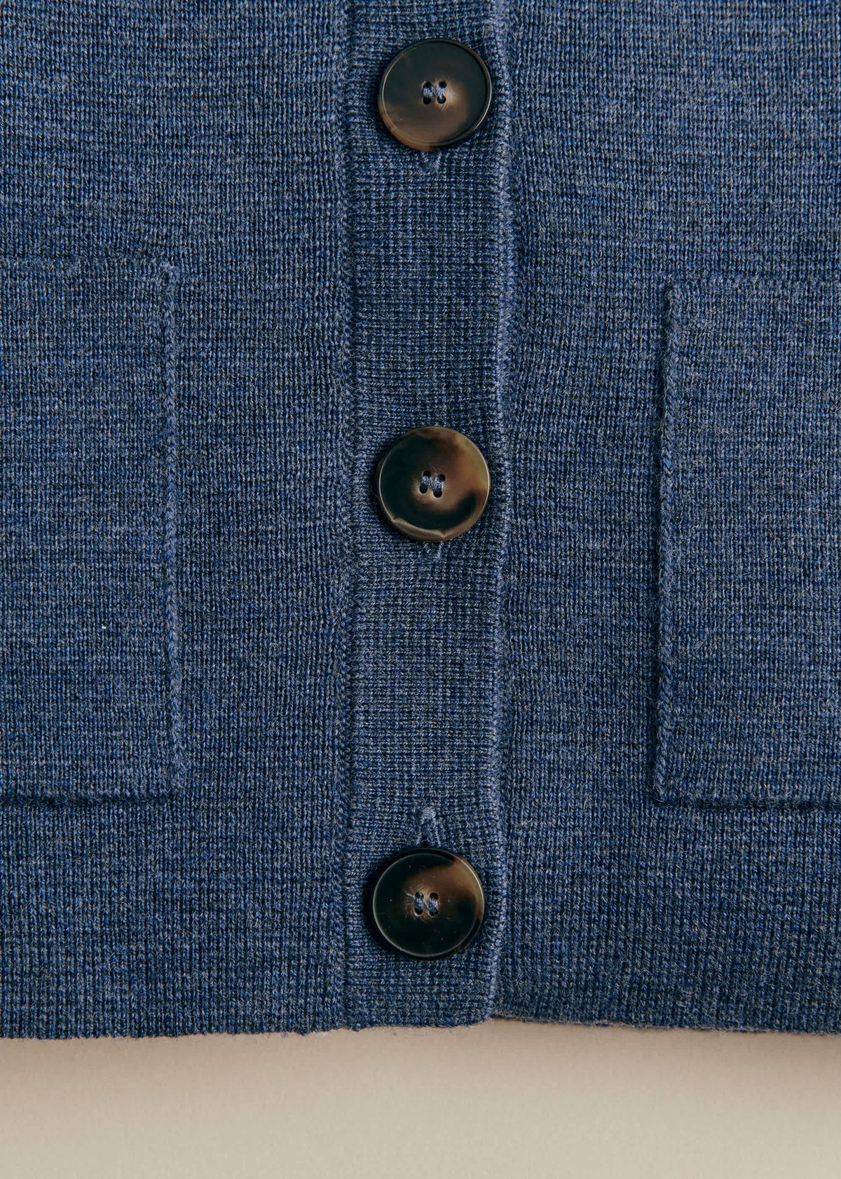 Gilet Betty - Bleu Chiné