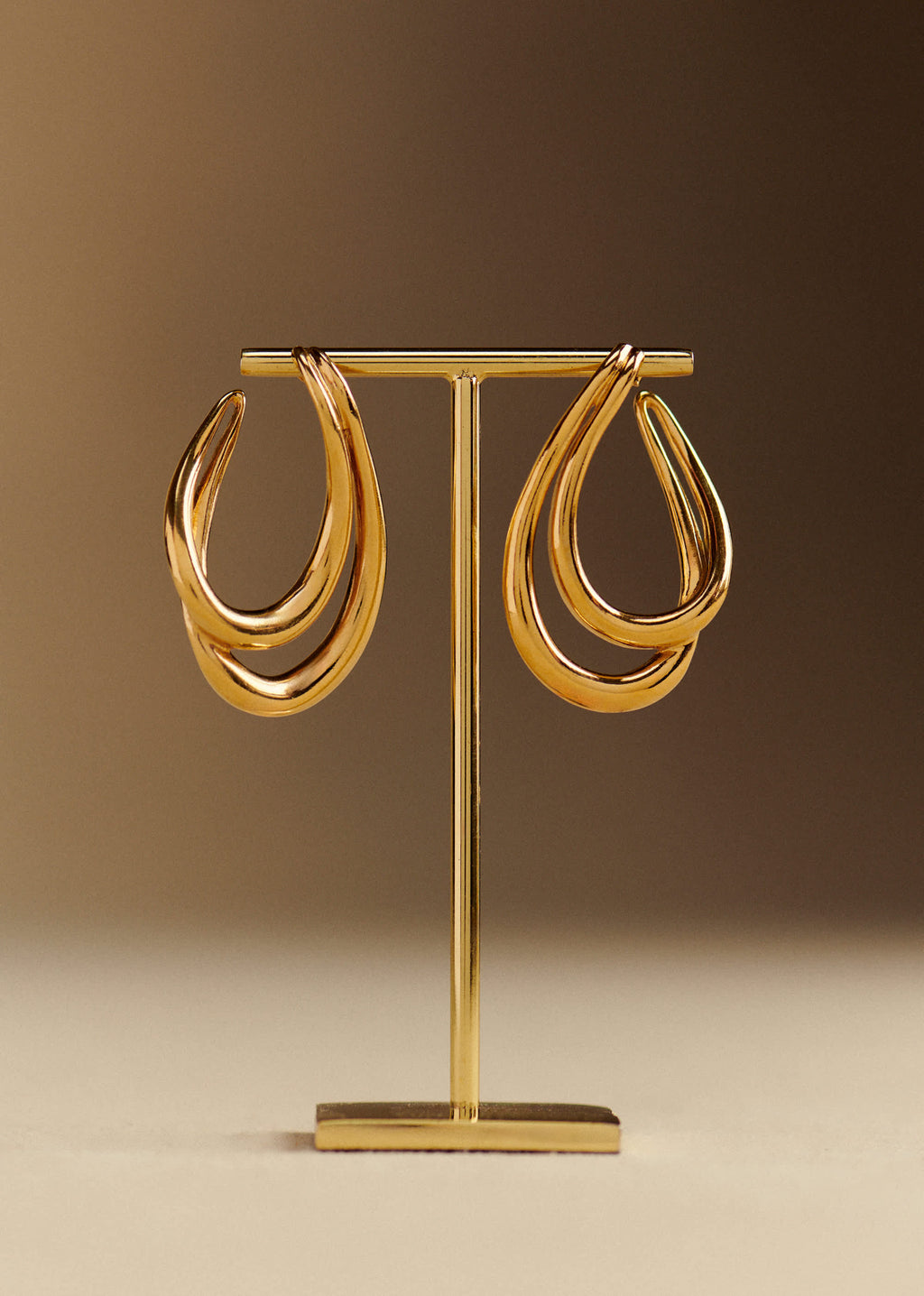 Boucles d'oreilles Gina - Doré