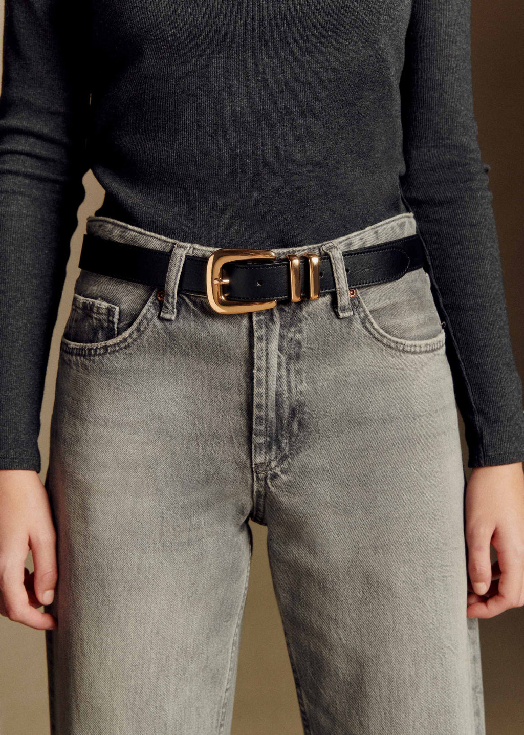 Ceinture Oria - Noir Lisse