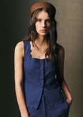 Blouse Clara - Bleu Cobalt