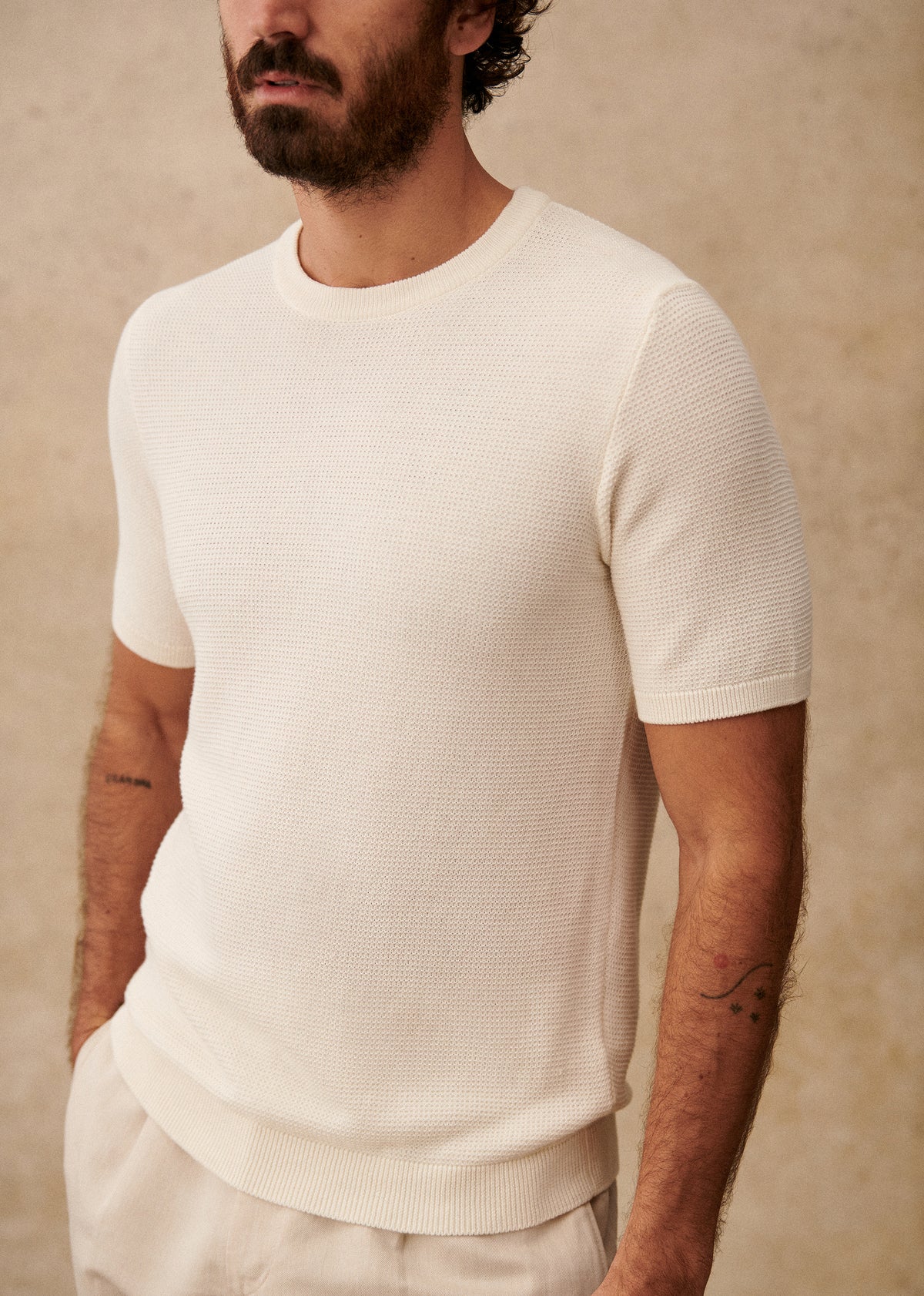 T-Shirt Maille Simeone - Blanc