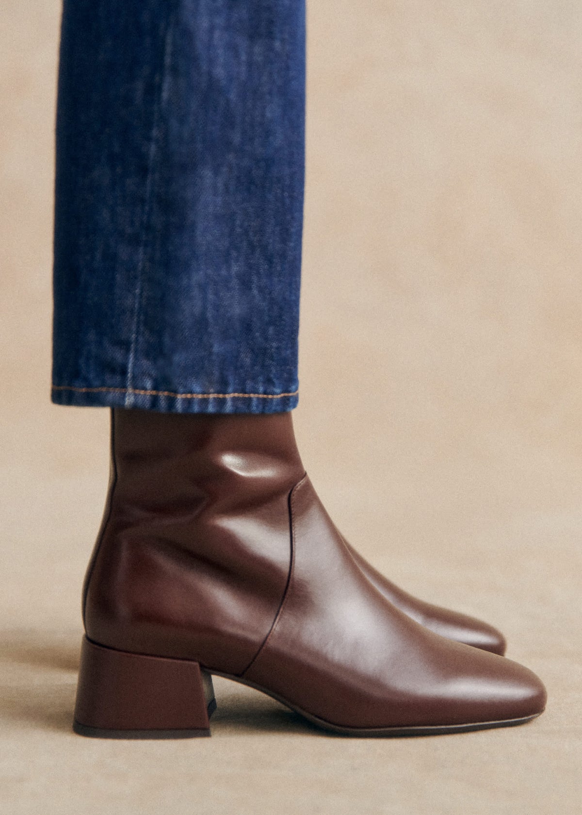 Bottines Low Paulette - Chocolat Glacé