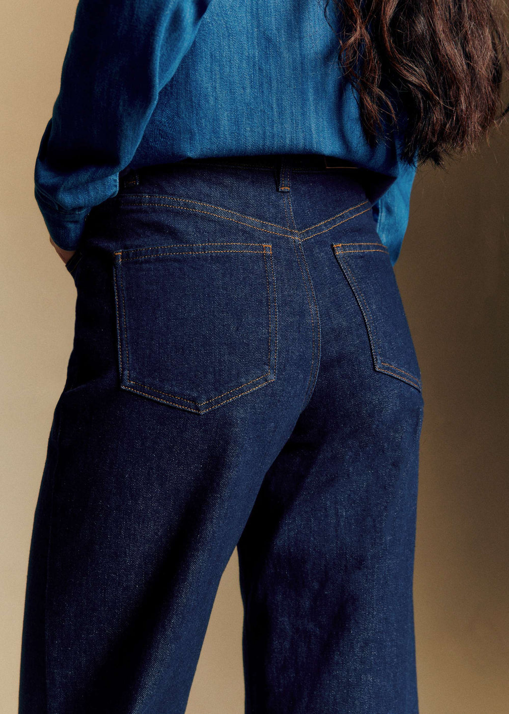 Pantalon Le Wide Leg - Denim Brut