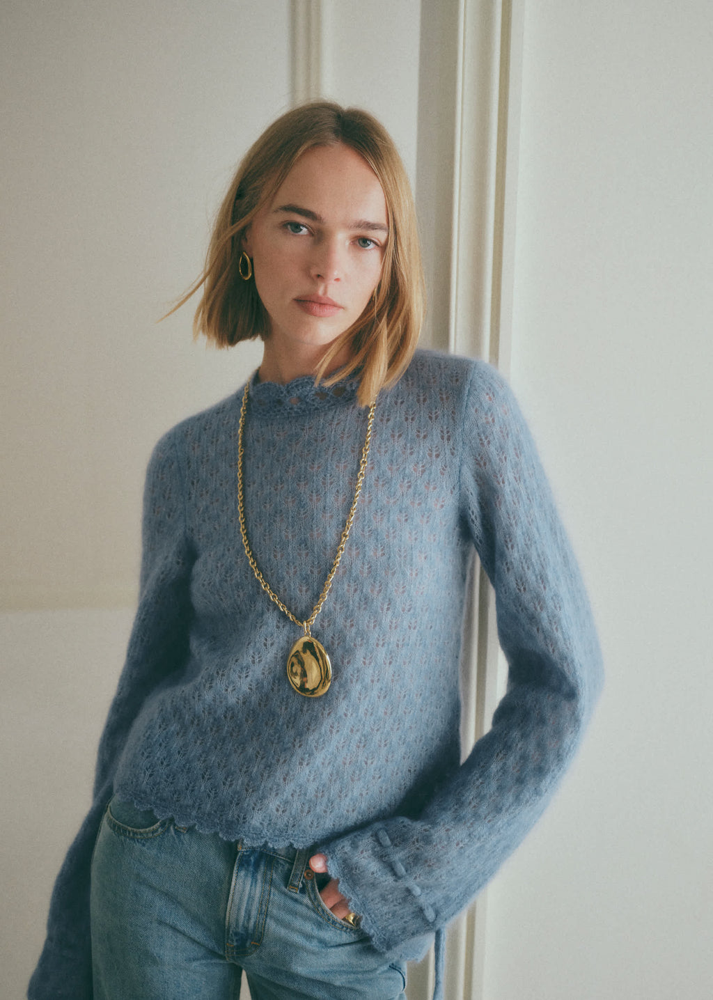 Pull Wanda - Bleu Vintage