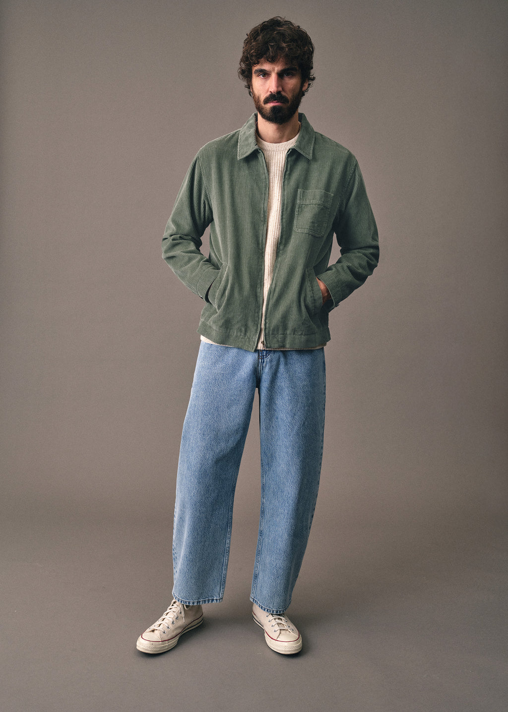 Veste Benson Velours Côtelé - Vert
