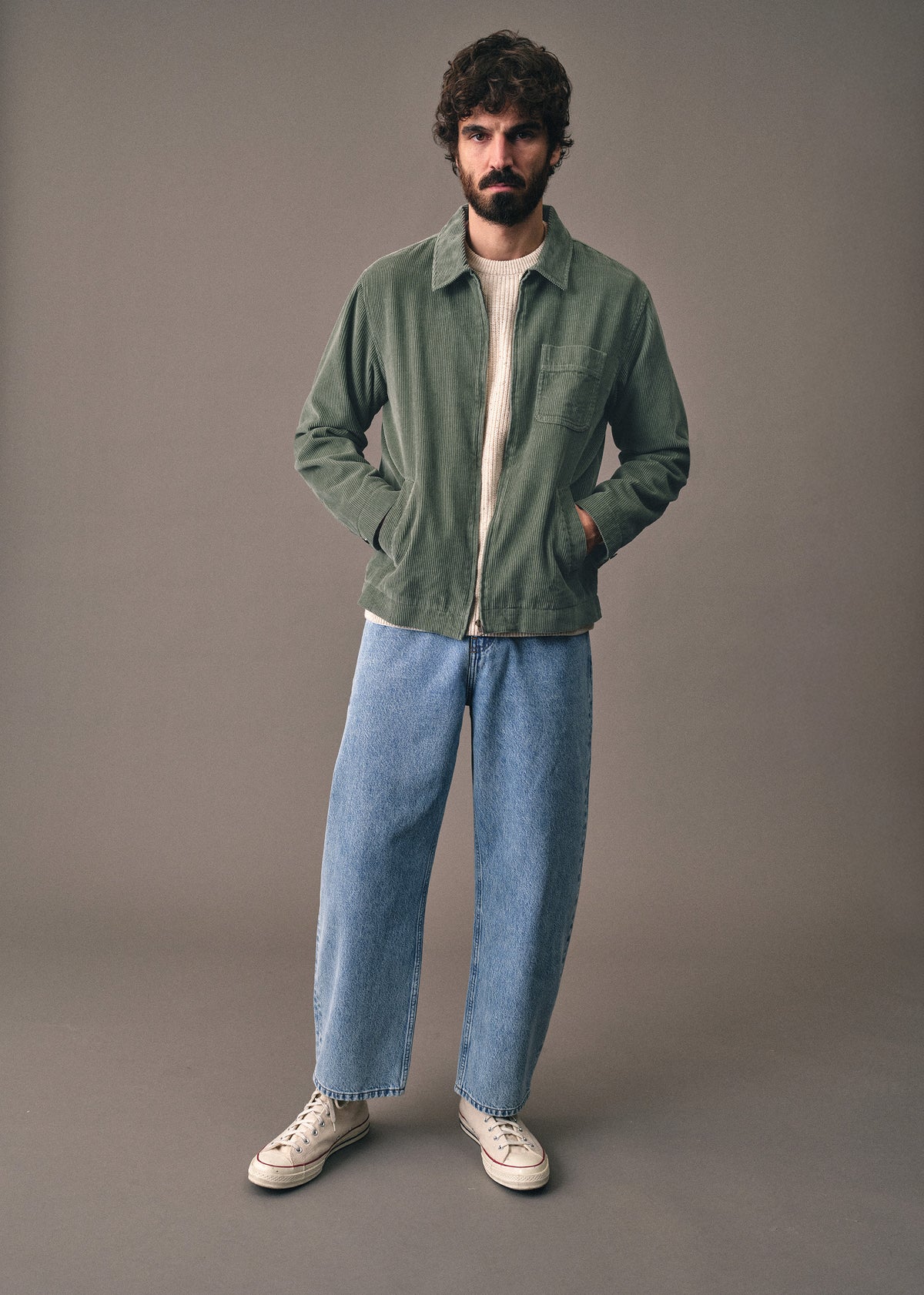 Veste Benson Velours Côtelé - Vert