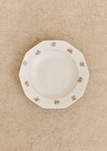 Assiettes creuses anciennes, Fleurs anglaises - Lot de 5 assiettes creuses - Décor n°4