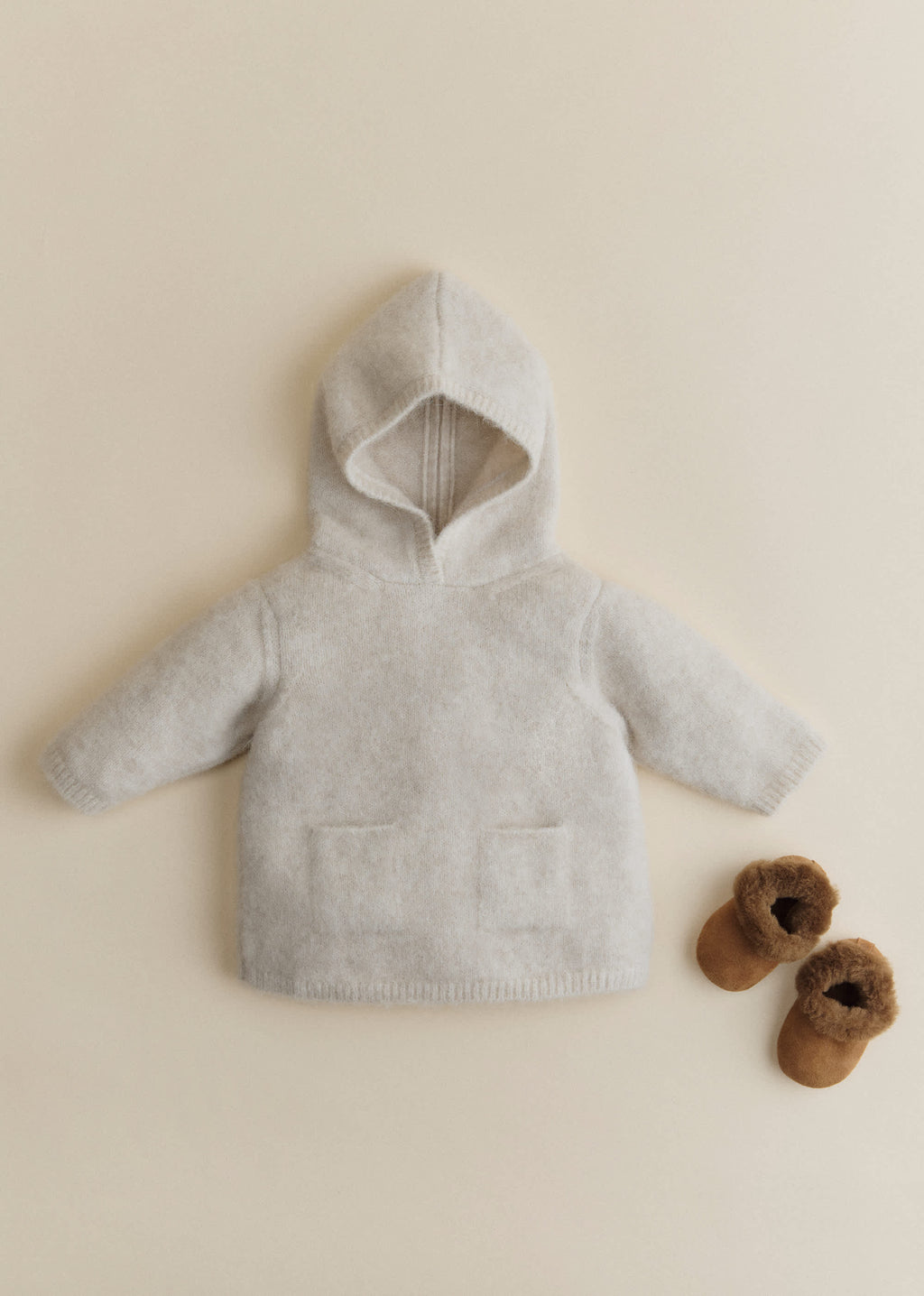 Manteau Maille Ourson - Naturel