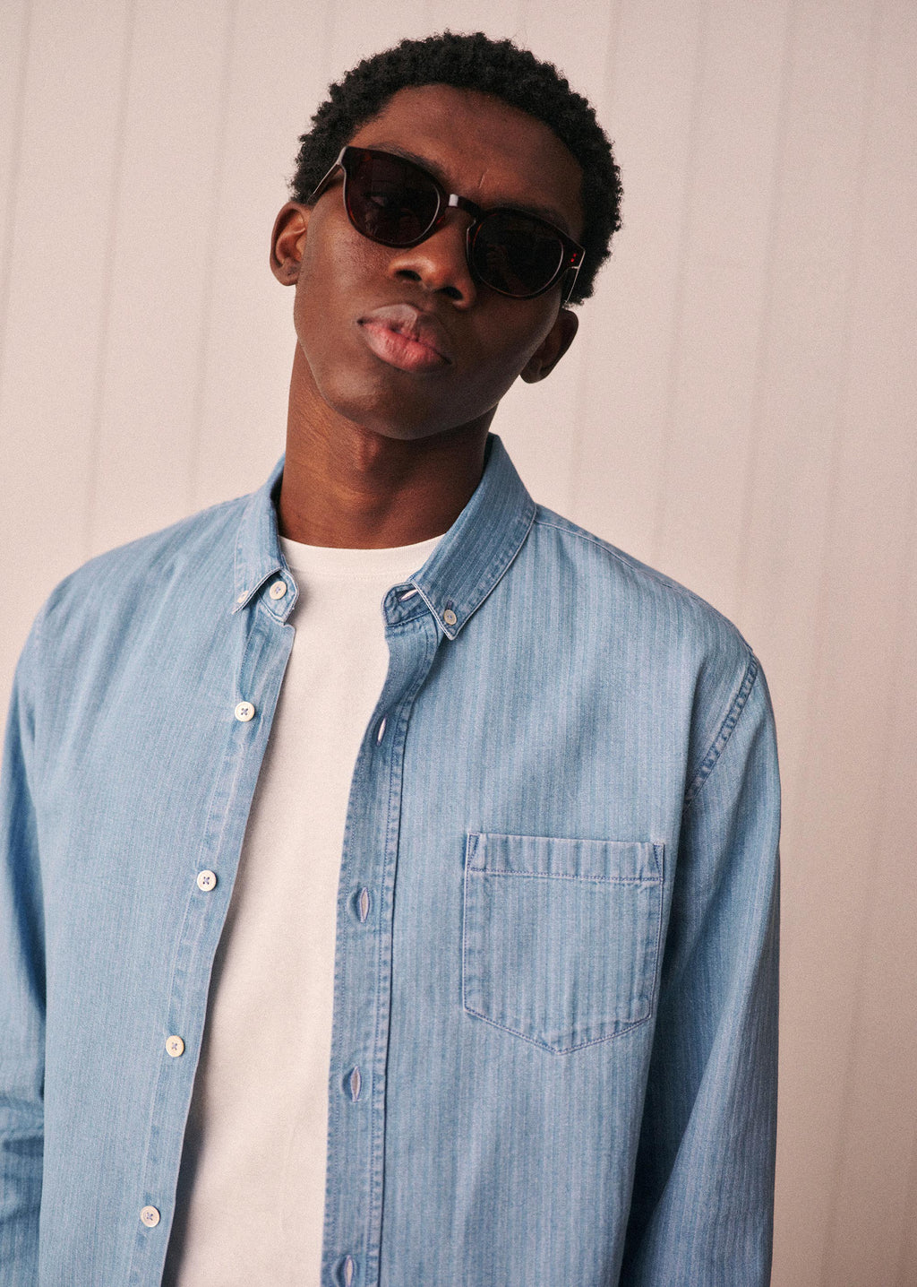 Chemise Charlie Denim - Rayures Délavées