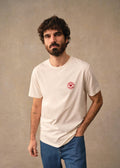 T-Shirt Macaron Amour Club - Écru