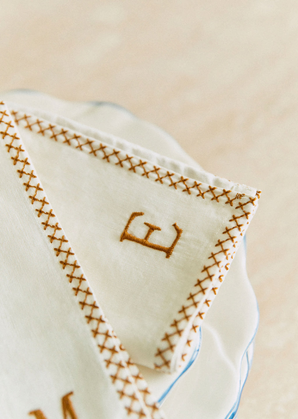 Serviette Monogramme - lettre E